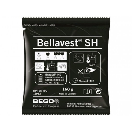 Bellavest SH - паковочный материал для точного литья каркасов коронок и мостов с благородными и неблагородными сплавами