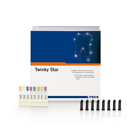 Twinky Star - цветной пломбировочный материал для реставраций молочных зубов