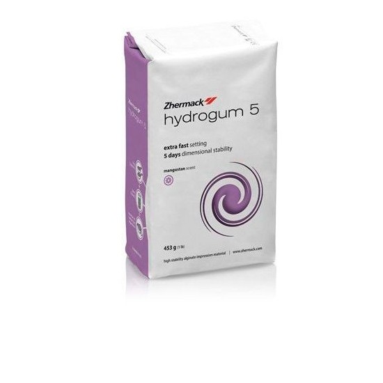 Hydrogum 5 - беспыльный альгинат с быстрым схватыванием и высокой стабильностью размеров в течение 5 дней