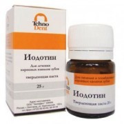 Иодотин - паста на основе иодоформа, хлорфенола, камфоры